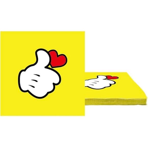 Mouse Party Supplies, 16 (9 inch) and 16 (7 inch) Plates, 40 Napkins, & 16 Cups - Picture 2 of 4